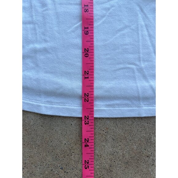 Daniel Rainn White Swiss Dot Short Sleeve Blouse  Womens M Q3 - Picture 4 of 5